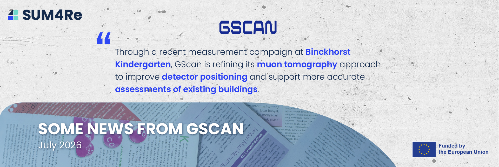 UM4Re GScan muon tomography campaign
